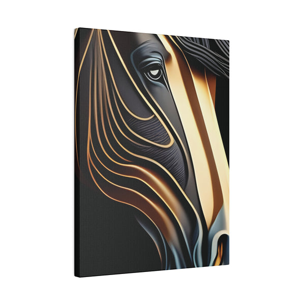 Metallic Horse Matte Canvas, Stretched, 0.75"