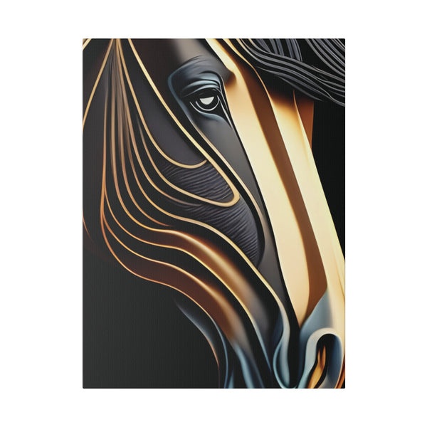 Metallic Horse Matte Canvas, Stretched, 0.75"