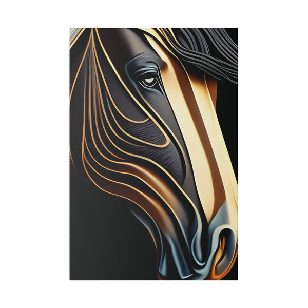 Metallic Horse Matte Canvas, Stretched, 0.75"