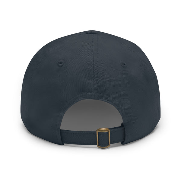 Eagle Dad Hat with Leather Patch (Round)