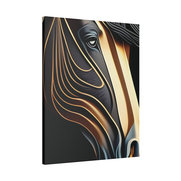 Metallic Horse Matte Canvas, Stretched, 0.75"