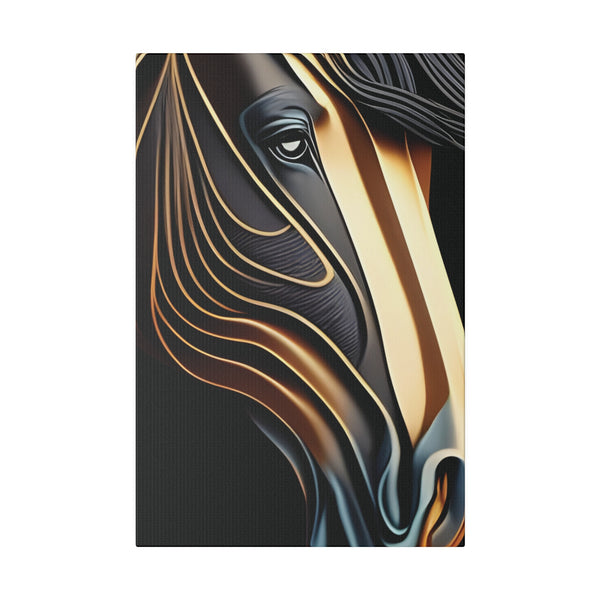 Metallic Horse Matte Canvas, Stretched, 0.75"