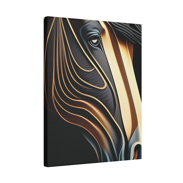 Metallic Horse Matte Canvas, Stretched, 0.75"