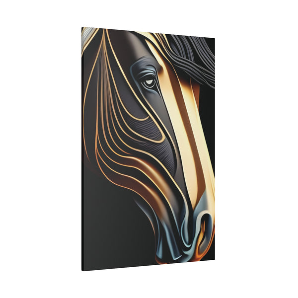 Metallic Horse Matte Canvas, Stretched, 0.75"