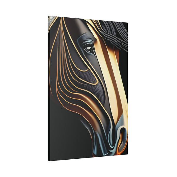 Metallic Horse Matte Canvas, Stretched, 0.75"