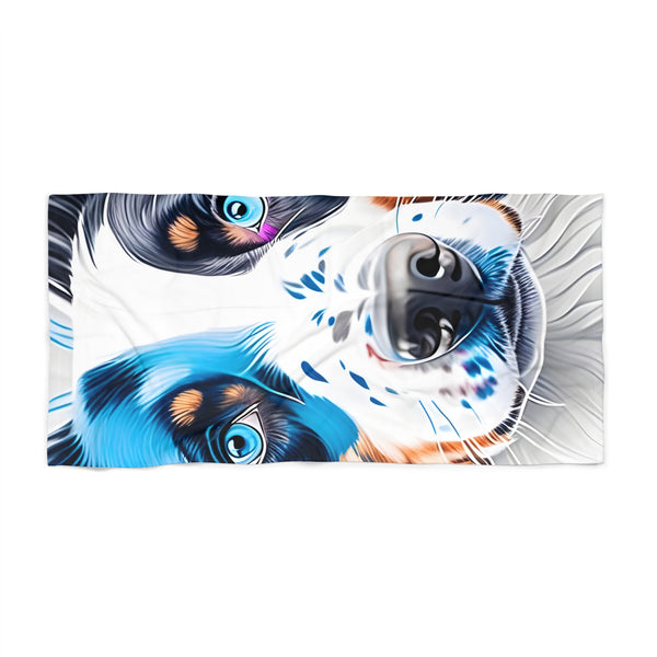 Australian Shepherd Beach Towel