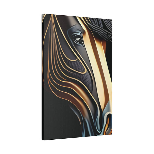 Metallic Horse Matte Canvas, Stretched, 0.75"