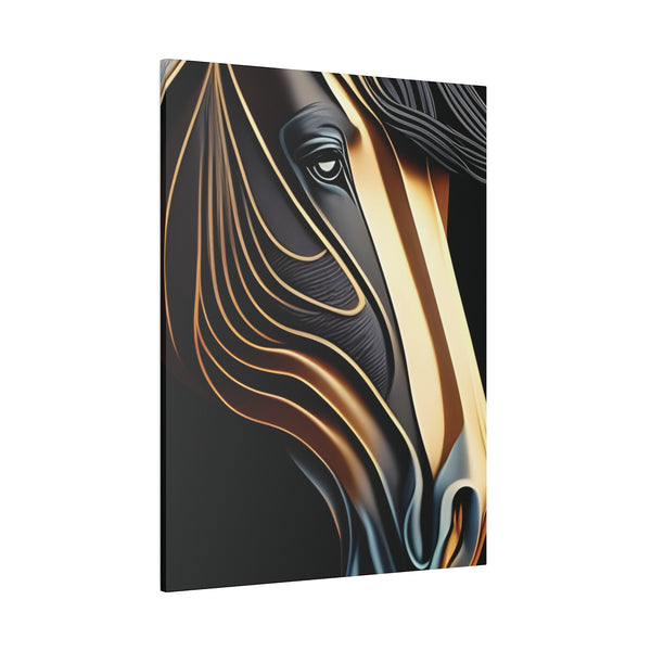 Metallic Horse Matte Canvas, Stretched, 0.75"