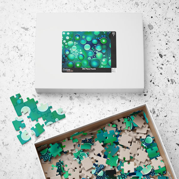 Turquoise Bubble Puzzle (110, 252, 520, 1014-piece)