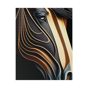 Metallic Horse Matte Canvas, Stretched, 0.75"