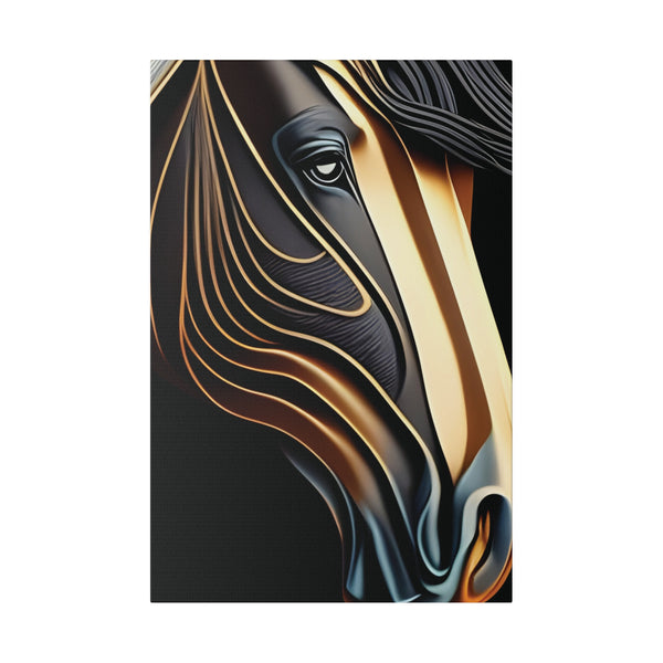 Metallic Horse Matte Canvas, Stretched, 0.75"