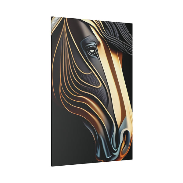 Metallic Horse Matte Canvas, Stretched, 0.75"